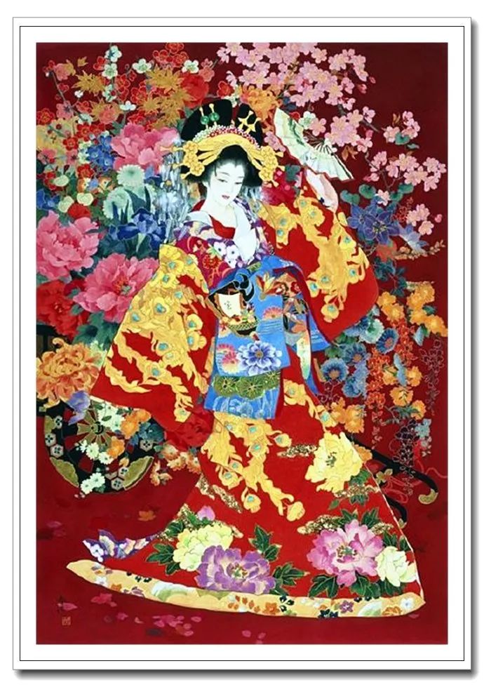 《美人绘》--森田春代日本仕女画 《美人绘》--日本画家森田春代日本仕女画作品赏析