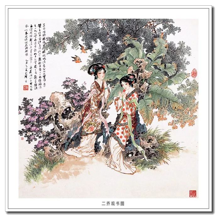 意象雅秀--中国画家郑家声古典仕女画作品赏析