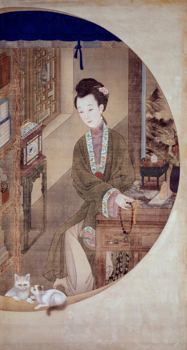 据说这些画中美人都是雍正皇帝的后妃