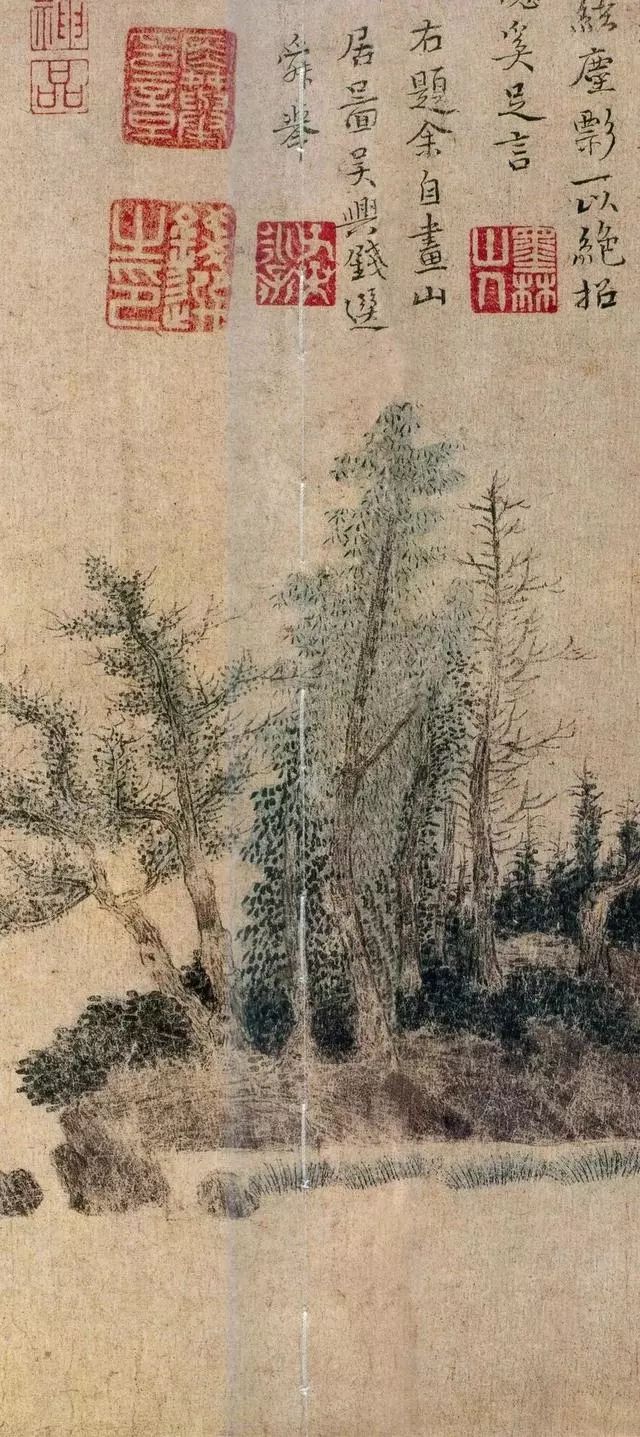 如此好的一幅古画 竟然被盖了300多方印章(图)
