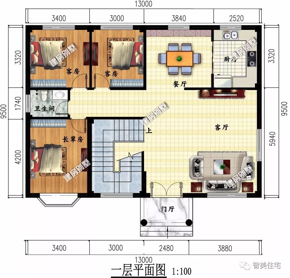 农村自建房设计图9x11,9×11农村自建房设计图 4栋面宽13米的农村别墅,每一款户型都会变成经典