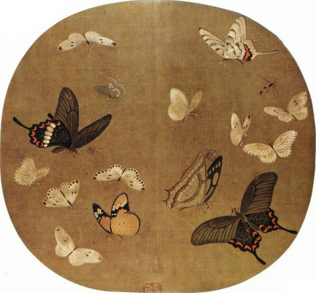 李安忠《晴春蝶戏图》