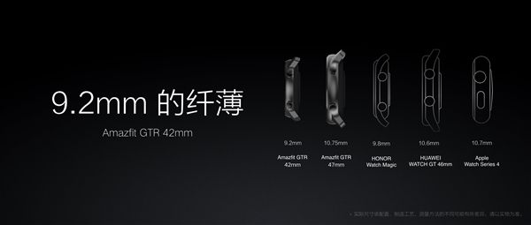 华米发布Amazfit GTR智能手表：首次钛金属、74天超长续航