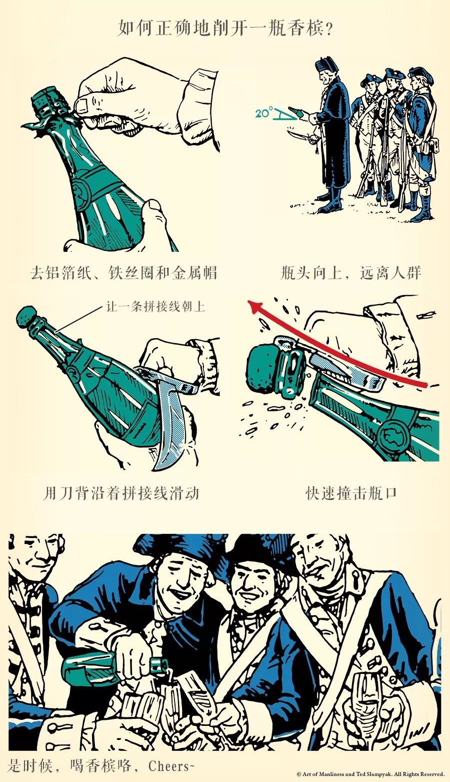我会削香槟了,你还不跟上吗?