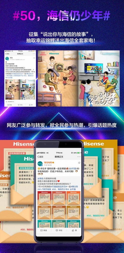 海信天猫超级店庆日战报：当天电视、空调、冰箱行业销售TOP1