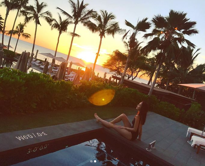 林志颖娇妻穿比基尼身材火辣，一双大长腿美得太惊艳