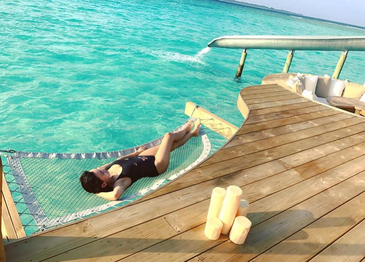 林志颖娇妻穿比基尼身材火辣，一双大长腿美得太惊艳