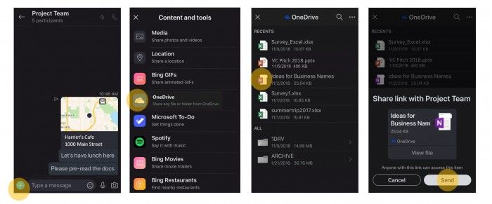[图]现Skype用户可向好友分享OneDrive文件了