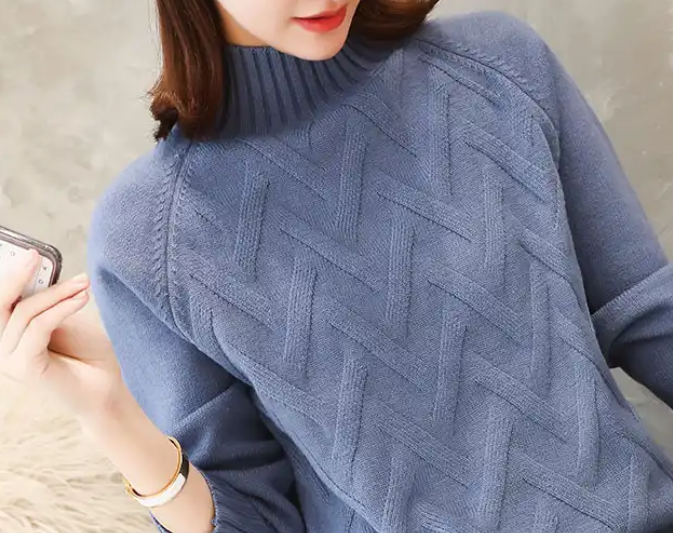 建议大家:毛衣要选法式的,款款优雅,保暖浪漫