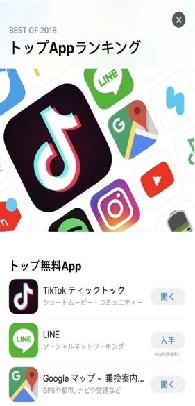 2018年日本人最爱APP出炉:抖音国际版Tik To