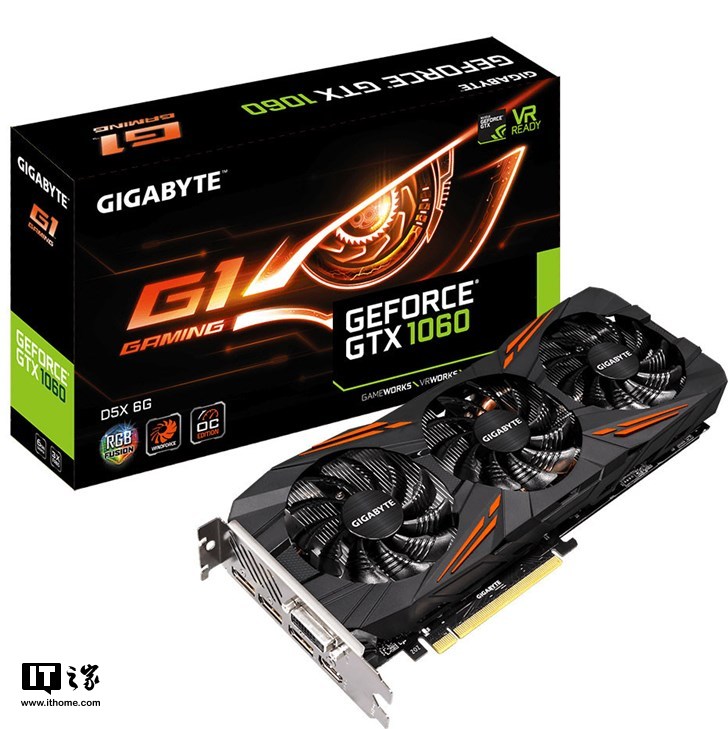 技嘉发布一口气发布三款GTX 1060 GDDR5X版