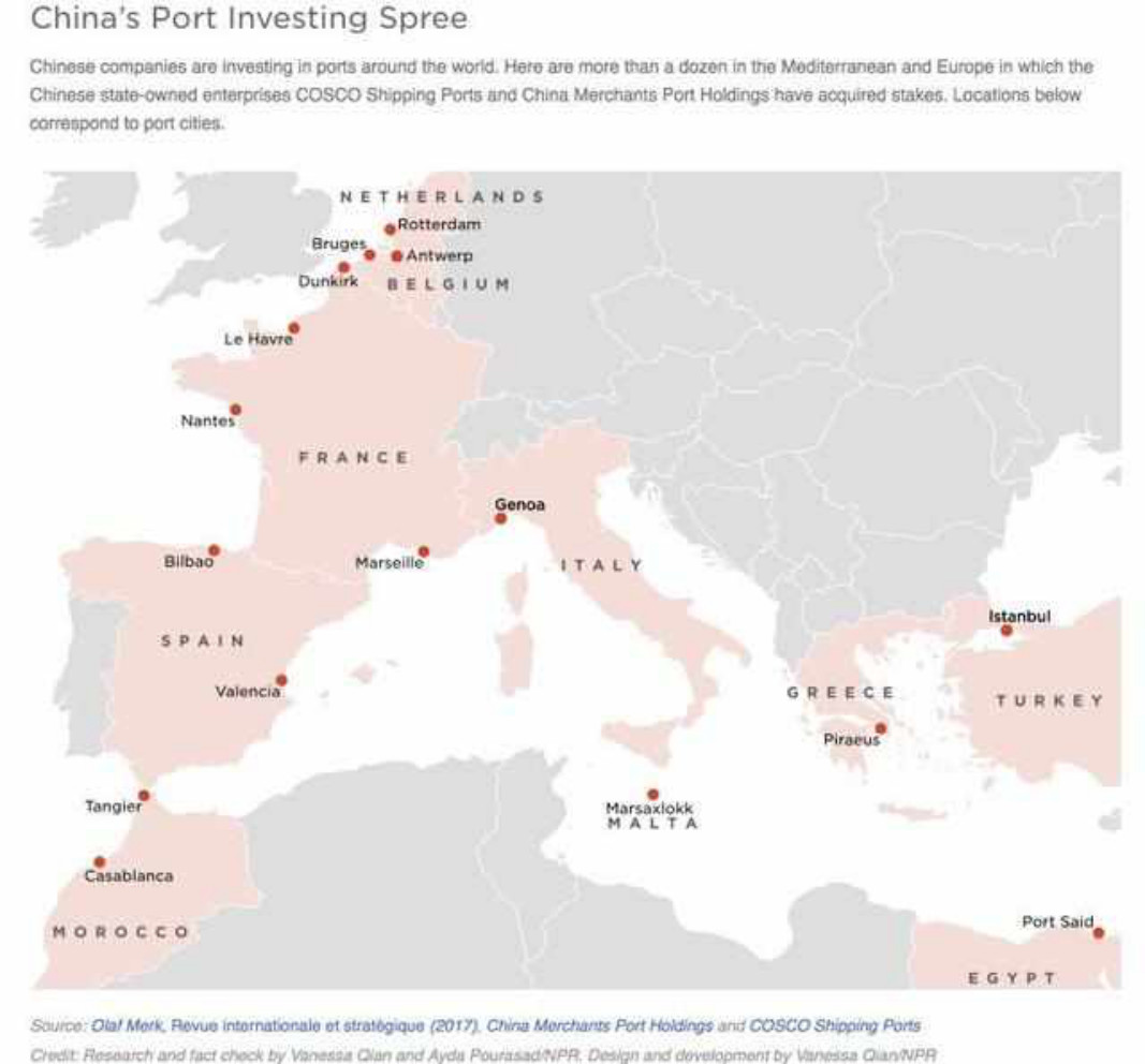 法国马赛港eurofos码头:招商局持股25% 法国南特港grand quest码头