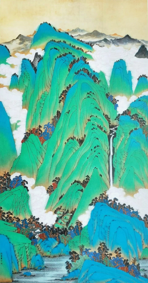 家在青山绿水间—画家马治富山水画印象