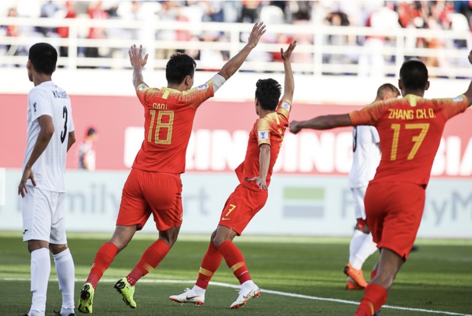亚洲杯首轮积分榜:中国力压韩国居首,卫冕冠军