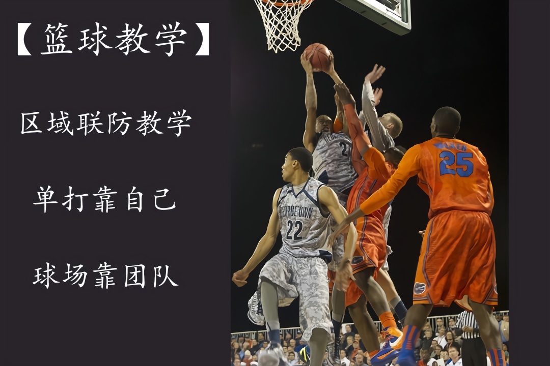 篮球教学:区域联防教学!篮球,不是一个人的游戏