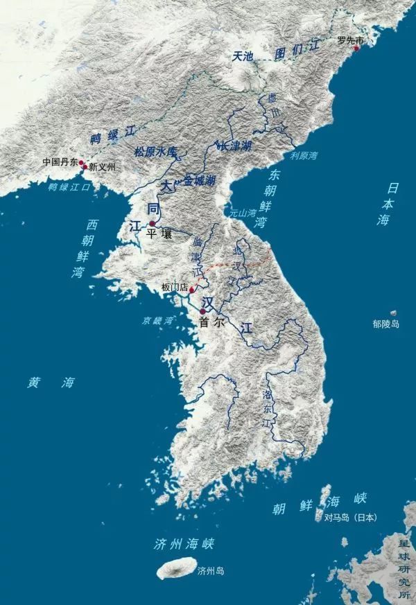 地图看世界朝鲜与韩国边界线印度与巴基斯坦边界线