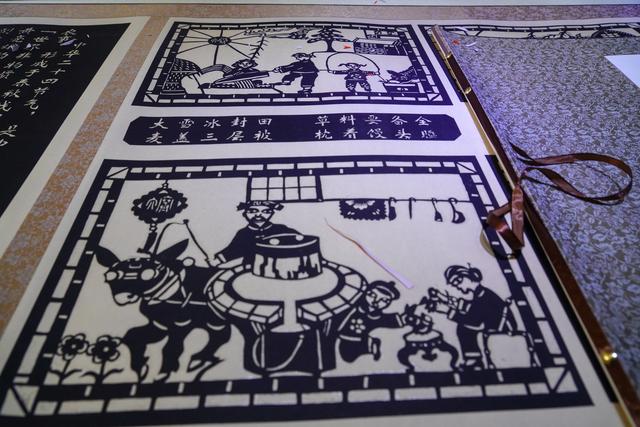 捶草印花、黑色剪纸、非遗陕州惊艳了女儿的寒假