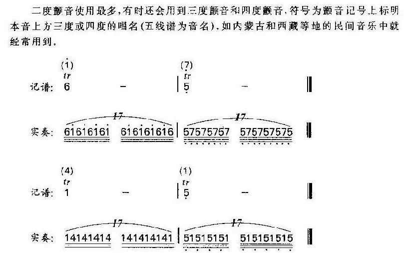 笛子的颤音演奏技巧和练习曲