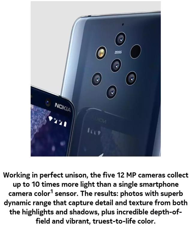 “砸核桃”的诺基亚回来了！Nokia9正式发布，全球首款五摄手机！