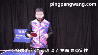 反手拨球像挖掘机铲土,肘关节并非完全固定,要这样去支承最合理