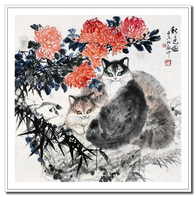 粗犷苍拙--伍启中花鸟动物画