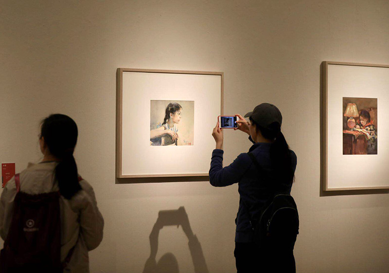 纪念杨云龙诞辰100周年水彩画展在中国美术馆开幕