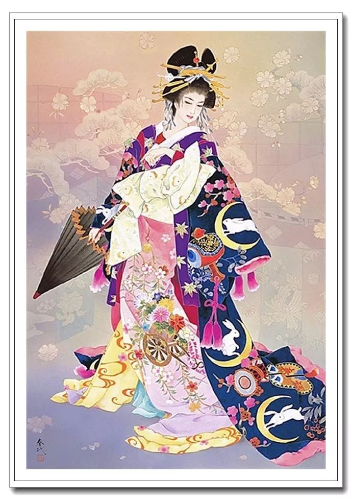 《美人绘》--森田春代日本仕女画 《美人绘》--日本画家森田春代日本仕女画作品赏析