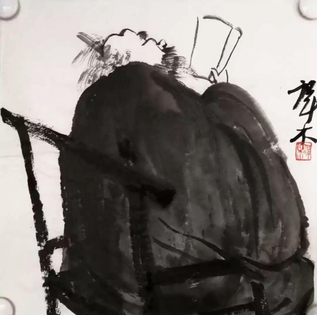 因为,读译木水墨人物画,你得用中国画的人文精神去审视,去打量.