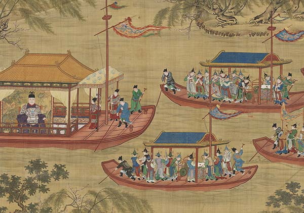 台北故宫“古画动漫”讲述明代皇帝骑马出京、坐船还宫