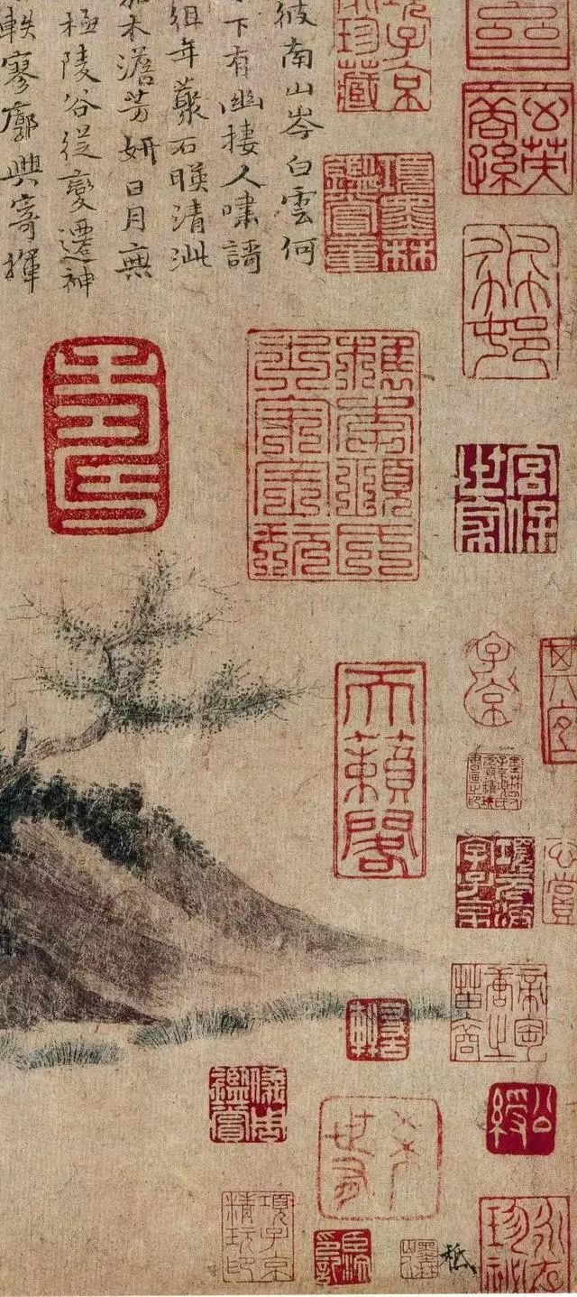 如此好的一幅古画 竟然被盖了300多方印章(图)