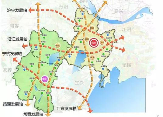 构建城乡一体,多元特色的城镇体系, 形成"一主一副,三纵三横两区"的市