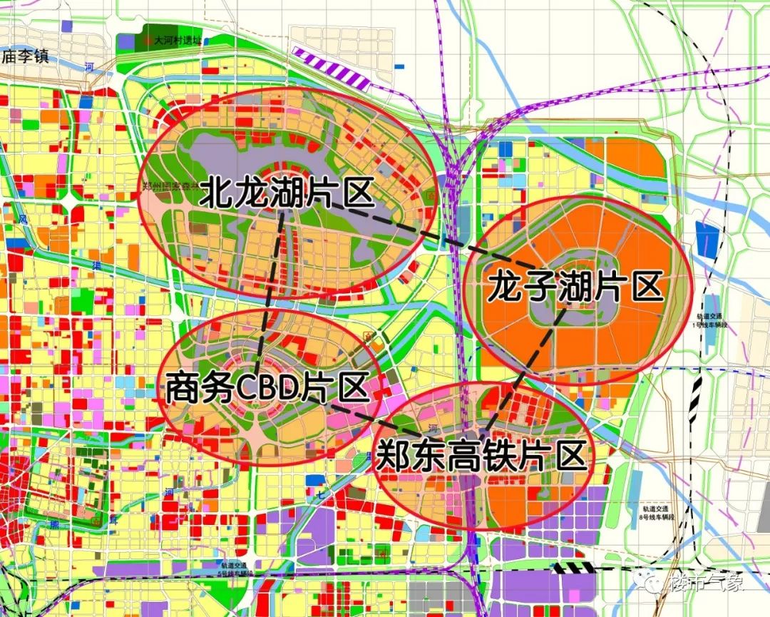 郑州郑东新区1818亩规划公示龙湖北岸住宅地新动静