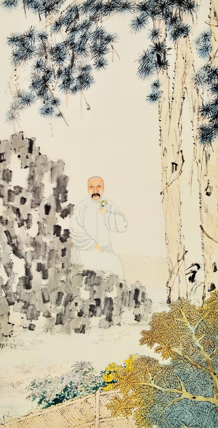 清 虚谷 彭公像 63.6cm125.2cm 故宫博物院藏