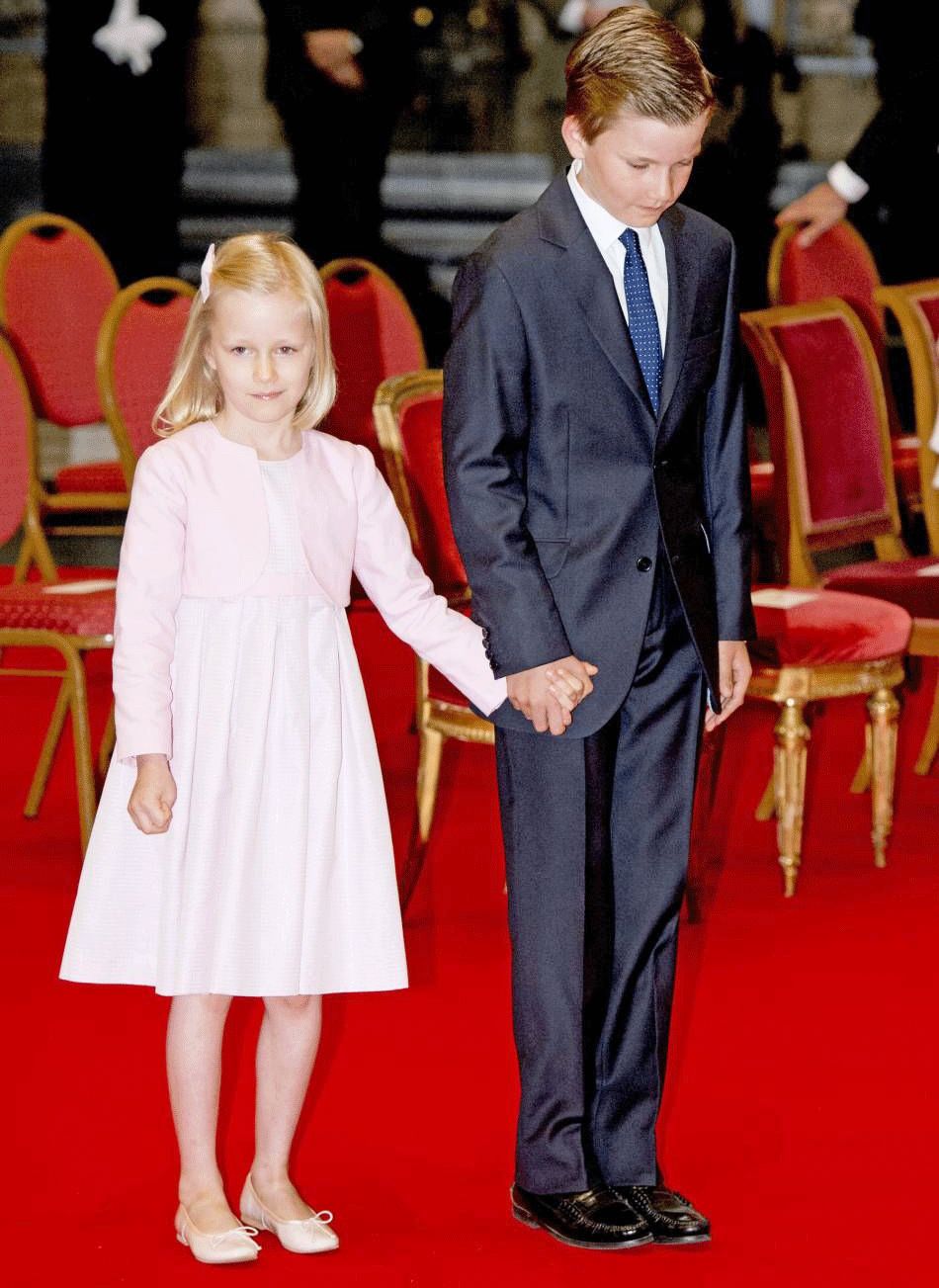 > 正文  一样走小大人路线的,还有比利时国王的小女儿埃莱奥诺雷公主.