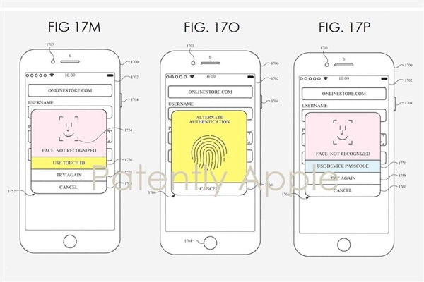 苹果新专利暗示指纹识别将重回iPhone：与Face ID并存