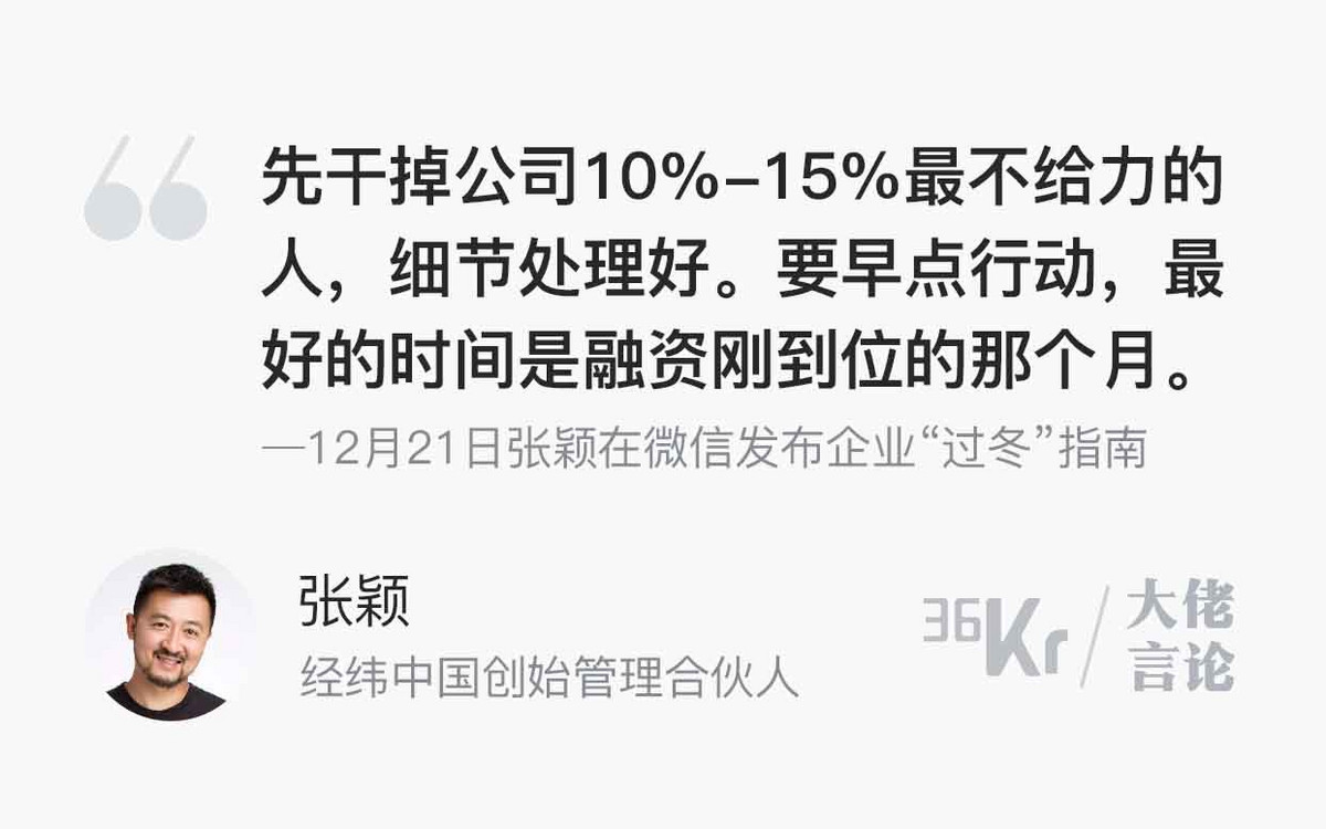 一周言论 | 张颖为企业提供8条过冬指南，曹德旺说企业家不要轻易谈退休