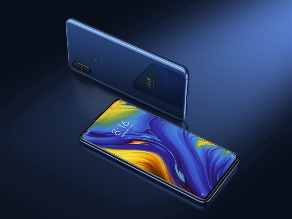 小米MIX 3宝石蓝新年首销:8+128GB 仅售3599元