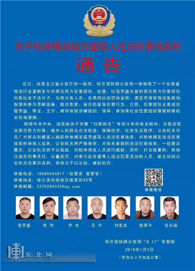 警方通缉令:7人涉嫌国贸透笼涉黑 见到报警!__凤凰网