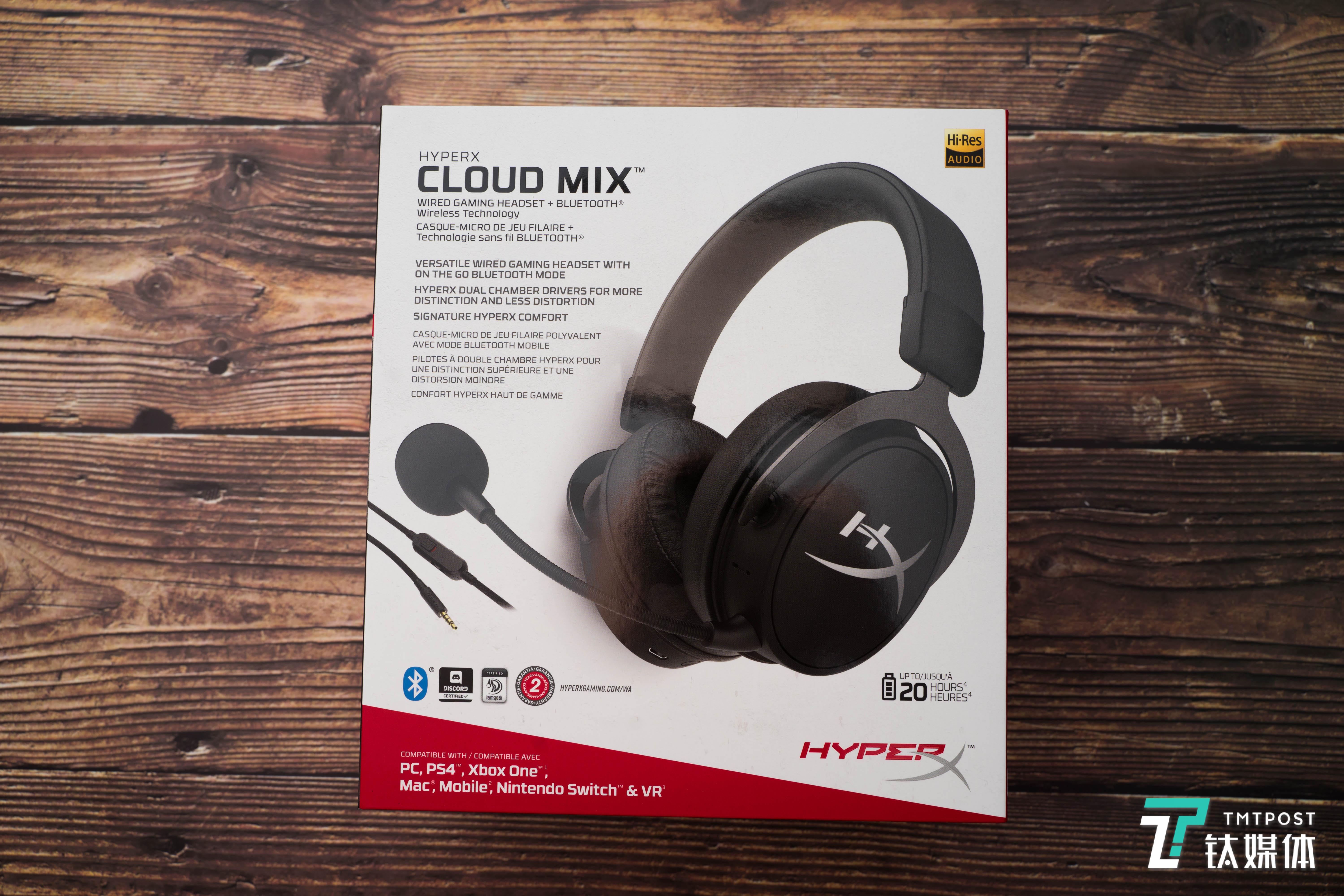 双模电竞体验，HyperX Cloud Mix天际蓝牙游戏耳机评测 | 钛极客