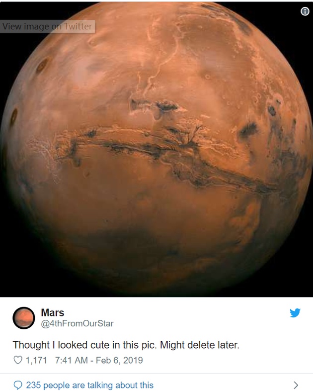 太皮了！马斯克居然在Twitter上和火星调情