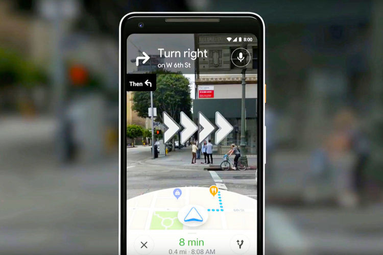 Google地图面向少数用户开放AR导航功能