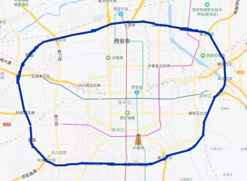 西安市规划局对一条题为《建议尽快规划建设西安的四环五环》的建议