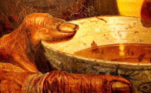 因担心油画《父亲》过不了审查, 罗中立在画中加了一“笔”后重生