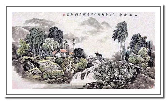 椰风海韵--马飞海南山水画