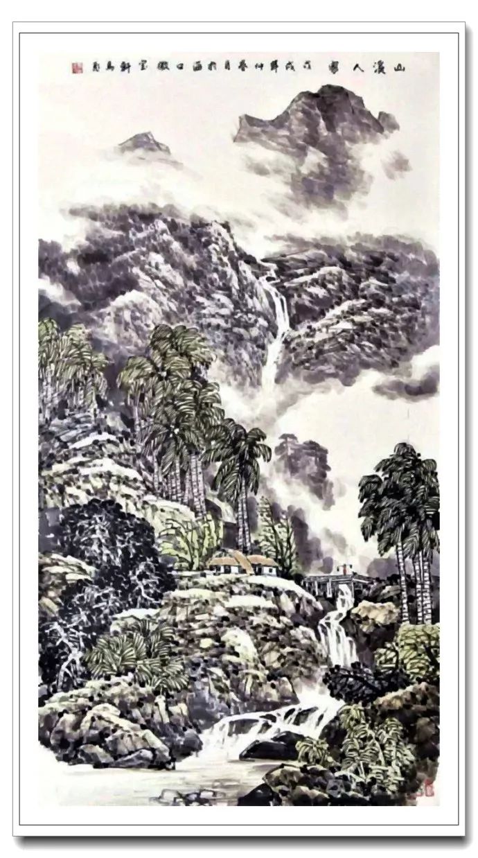 椰风海韵--马飞海南山水画