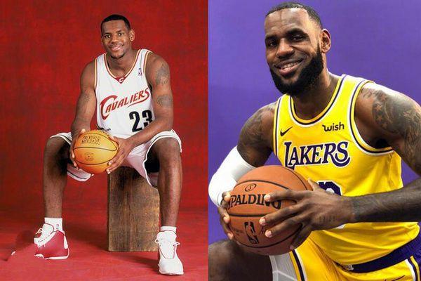 nba球星新秀赛季和如今定妆照对比威少保罗没变化詹皇变大叔