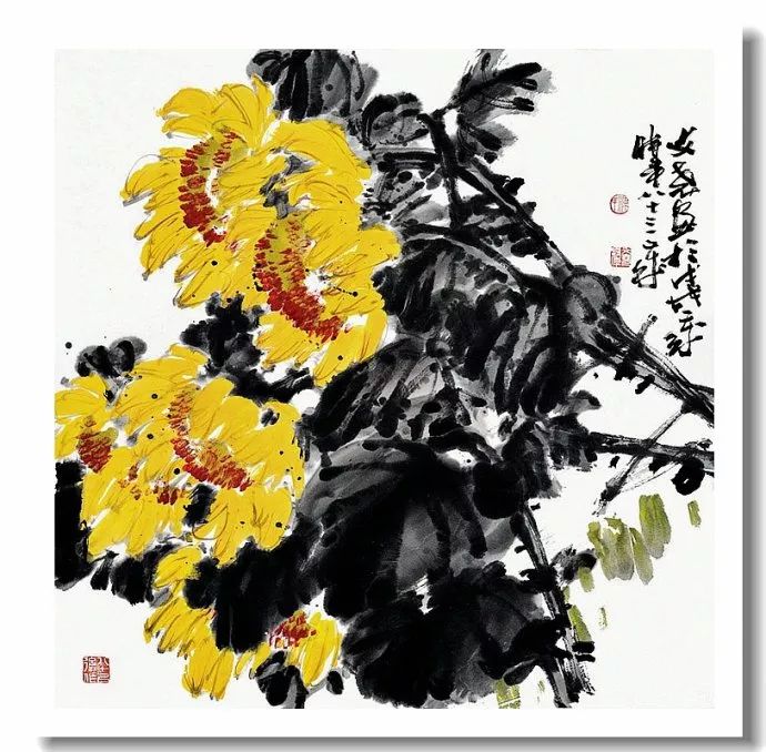 沉雄朴茂--梁文尧大写意花鸟画作品欣赏
