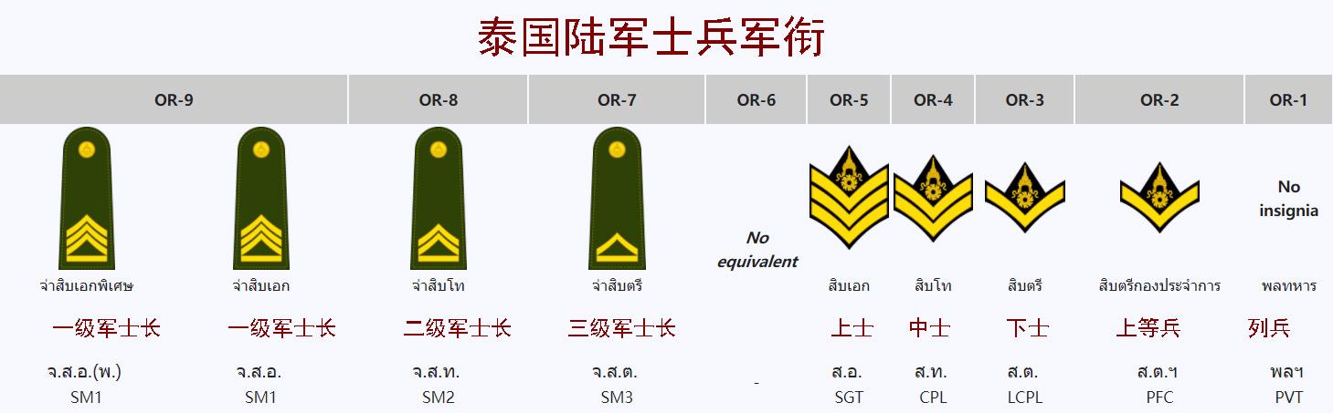 泰国军队制服帅气,军衔警衔相似好辨认,设置元帅军衔更显霸气
