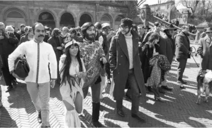 (早年草间弥生于纽约)