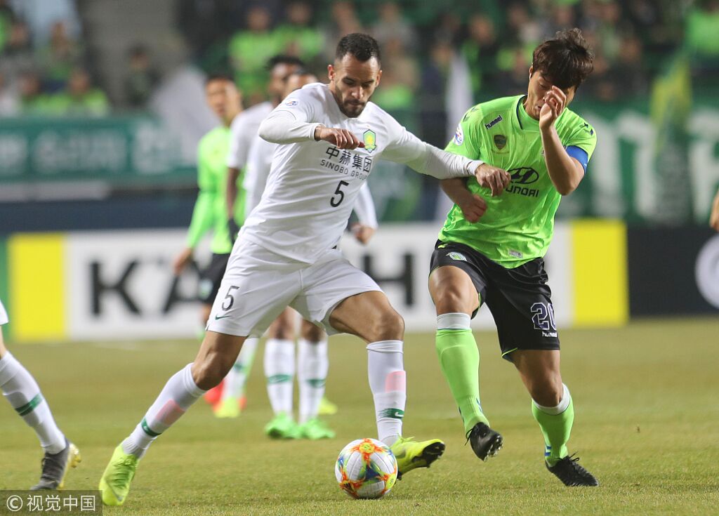 亚冠:张稀哲破门难救主李同国传射,全北3-1国安